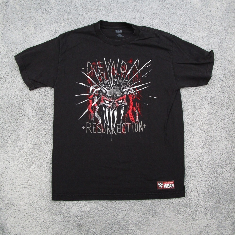 WWE Finn Balor Demon Resurrection T-Shirt Mens Large Black Wrestling Graphic Tee